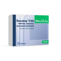 Вальсакор н 160мг+12,5мг таб.п/об.пл. №28 (КРКА-РУС ООО)