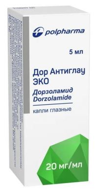 Дор антиглау эко 20мг/мл 5мл капли глазн. №1 фл. (POLPHARMA PHARMACEUTICAL WORKS S.A.)