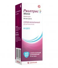 Риалтрис моно 50мкг/доза 60доз спрей наз.доз. №1 фл. (GLENMARK PHARMACEUTICALS LTD)