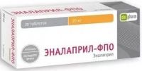 Эналаприл 20мг таб. №20 (ОБОЛЕНСКОЕ ФАРМАЦЕВТИЧЕСКОЕ ПРЕДПРИЯТИЕ АО)