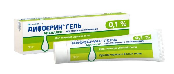 Дифферин 0.1% 30г гель д/пр.наружн. №1 туба