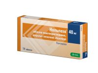 Нольпаза 40мг таб.п/об.киш/раств. №14 (DAE HAU NEW PHARM CO.LTD)