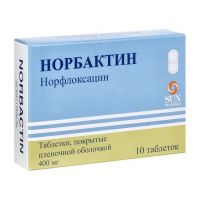 Норбактин 400мг таб.п/об.пл. №10 (RANBAXY LABORATORIE LIMITED)