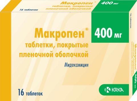 Макропен 400мг таб.п/об.пл. №16