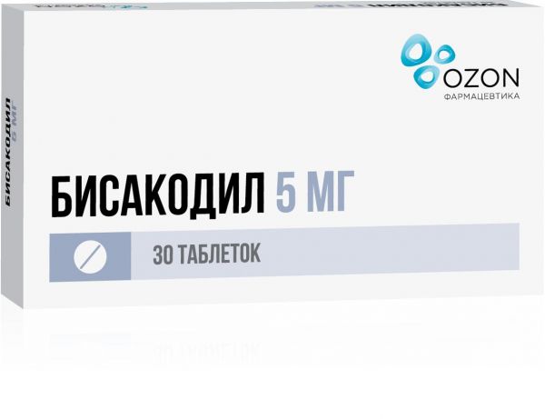 Бисакодил 5мг таб.п/об.киш/раств. №30