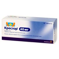 Крестор 40мг таб.п/об.пл. №28 (IPR PHARMACEUTICALS INC./АСТРАЗЕНЕКА ИНДАСТРИЗ ООО)