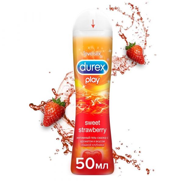 Гель смазка durex play 50мл sweet strawber.