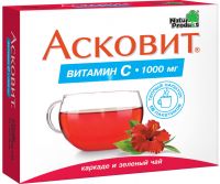 Асковит 1000мг пор.д/р-ра д/пр.внутр. №10 пак.  каркаде зел.чай (NATUR PRODUKT PHARMA SP.ZO.O.)