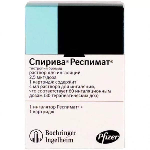 Спирива респимат 2.5мкг/доза 4мл р-р д/инг. №1 картридж  +ингалятор