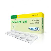 Эспа-бастин 20мг таб.п/об.пл. №10 (APTALIS PHARMA S.R.L./ ADVANCE PHARMA GMBH)