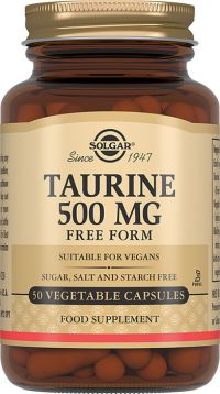 Солгар таурин 500мг капс. №50 (SOLGAR VITAMIN AND HERB)