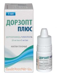 Дорзопт плюс 20мг+5мг/мл 5мл капли глазн. №1 фл.-кап. (ROMPHARM COMPANY C.O. S.R.L.)