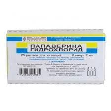 Папаверина гидрохлорид 20мг/мл 2мл р-р д/ин. №10 амп.