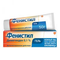 Фенистил 0.1% 50г гель д/пр.наружн. №1 туба (NOVARTIS CONSUMER HEALTH S.A.)