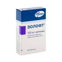 Золофт 100мг таб.п/об. №28 (PFIZER MANUFACTURING DEUTSCHLAND GMBH_1)