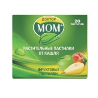 Доктор мом пастилки №20 фрукты (UNIQUE PHARMACEUTICAL LABORATORIES)