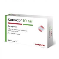 Конкор 10мг таб.п/об.пл. №30 (DONG-A PHARMACEUTICAL CO.)