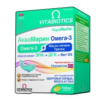 Аквамарин омега-3 750мг капс. №60 (VITABIOTICS LTD)