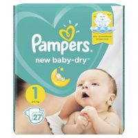 Памперс подгузники new baby-dry 1 № 27 д/новорожд 2-5кг (ПРОКТЕР ЭНД ГЭМБЛ-НОВОМОСКОВСК ООО)