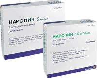 Наропин 10мг/мл 10мл р-р д/ин. №5 амп.полим. (ASTRAZENECA AB)