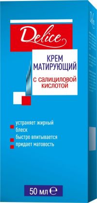 Делис крем для лица 50мл с салициловой кислотой матирующий (АЛТЭЯ ООО)