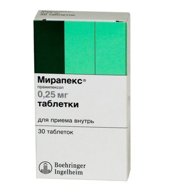 Мирапекс 0.25мг таб. №30