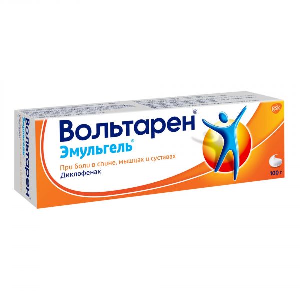 Вольтарен эмульгель 1% 100г гель д/пр.наружн. №1 туба (Novartis pharma ag)