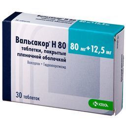 Вальсакор н 80мг+12,5мг таб.п/об.пл. №28