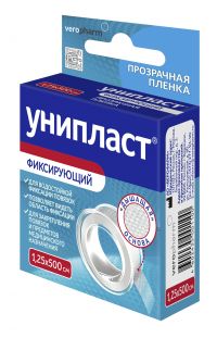 Лейкопластырь унипласт №1 шт.  пленка 1,25*500см (ВЕРОФАРМ АО)