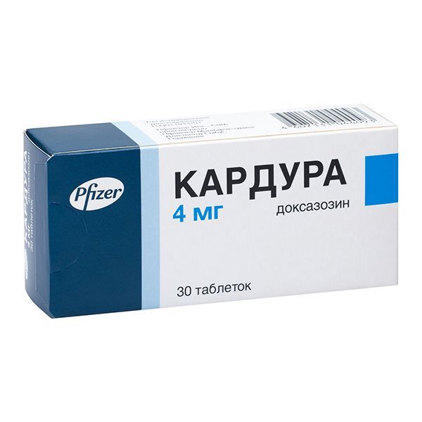 Кардура 4мг таб. №30 (Pfizer manufacturing deutschland gmbh)