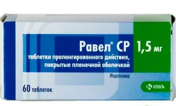 Равел ср 1.5мг таб.п/об.пл.пролонг. №60