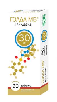 Голда мв 30мг таб.модиф.высв. №60 (ФАРМАСИНТЕЗ-ТЮМЕНЬ ООО)