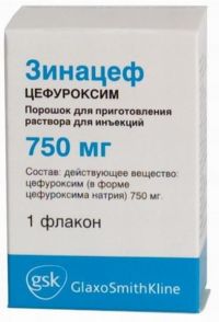 Зинацеф 750мг пор.д/р-ра д/ин.в/в.,в/м. №1 фл.пачка карт. (GLAXOSMITHKLINE MANUFACTURING S.P.A.)