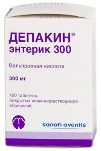 Депакин энтерик 300мг таб.п/об.киш/раств. №100 (SANOFI-AVENTIS S.A._2)