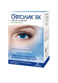 Офтолик бк 0,4мл капли глазн. №20 фл.-кап. (SENTISS PHARMA PVT. LTD.)