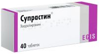 Супрастин 25мг таб. №40 (EGIS PHARMACEUTICALS PLC)