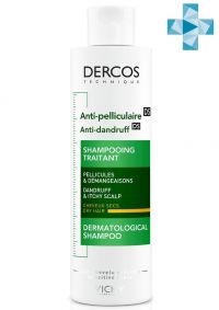 Виши деркос шампунь против перхоти 200мл д/сух.вол 0262 (VICHY LABORATOIRES)