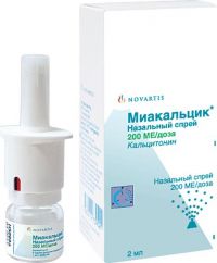 Миакальцик 200ме/доза 2мл спрей наз. №1 фл.-доз. (NOVARTIS PHARMA AG/ DELPHARM UNING S.A.S.)