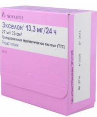 Экселон 13,3мг/сут трансдермальныйтс №30 пакетики (LOHMANN THERAPIE-SYSTEMS AG/ NOVARTIS PHARMA STEIN AG)