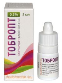 Тобропт 0.3% 5мл капли глазн. №1 фл.-кап. (ROMPHARM COMPANY C.O. S.R.L.)