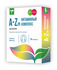 Эколеко витаминный комплекс a-zn таб.п/об. №30 д/мужчин (КВАДРАТ-С ООО)