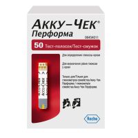 Тест-полоски акку-чек перформа №50 (ROCHE DIAGNOSTICS GMBH)