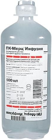 Пк-мерц 0.4мг/мл 500мл р-р д/инф. №2 фл. (MERZ PHARMA GMBH & CO.)