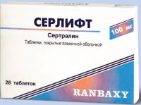 Серлифт 100мг таб.п/об.пл. №28 (SUN PHARMACEUTICAL INDUSTRIES LTD.)