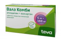 Валз комби 5мг+160мг таб.п/об.пл. №28 (BALKANPHARMA-DUPNITZA AD)