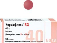 Кордафлекс рд 40мг таб.п/об.контрол.высв. №30 (EGIS PHARMACEUTICALS PLC)