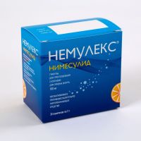 Немулекс 100мг 2г гран.д/сусп.д/пр.внутр. №30 пак. (ROMPHARM COMPANY C.O. S.R.L.)