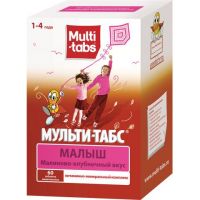 Мульти-табс малыш таб.жев. №60 малина клубника (NATUR PRODUKT EUROPE B.V./ NATUR PRODUKT PHARMA SP.ZO.O.)