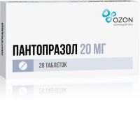 Пантопразол 20мг таб.п/об.киш/раств. №28 (ОЗОН ООО)