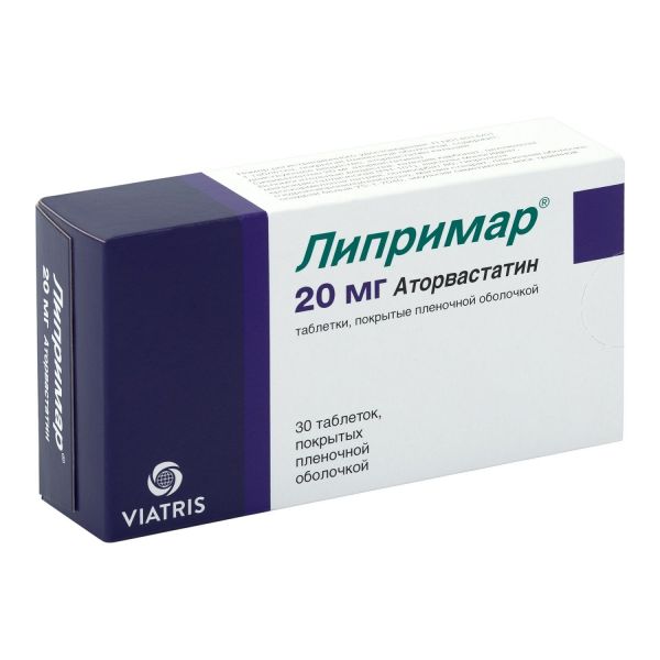 Липримар 20мг таб.п/об.пл. №30 (Pfizer pharmaceuticals llc/ pfizer mnf deutschland gmbh_2)